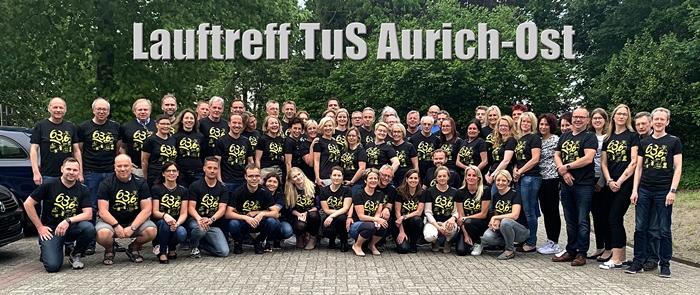 Gruppenbild Abschlussessen 2019 LT TuS Aurich Ost